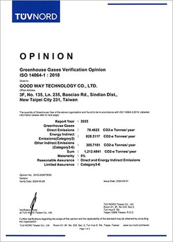 ISO 14604-1:2018_Taipei Factory