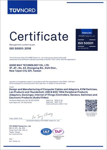 ISO 50001:2018_Taipei Factory