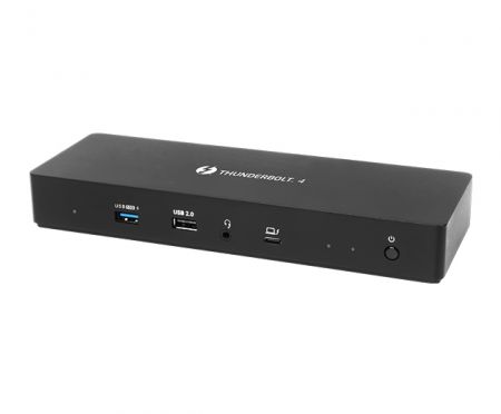 Thunderbolt™ 4 Smart Dock - Thunderbolt™ 4 Smart Dock, utilizing Thunderbolt 4 technology.
1× Thunderbolt port and 2× DP output, Dual 4K60 displays
Thunderbolt 4 UFP with PD charging up to 90W
Remote dock management and the smart dock management portal