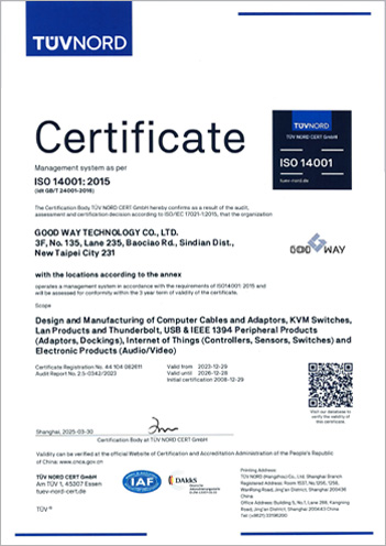 ISO 14001：2015